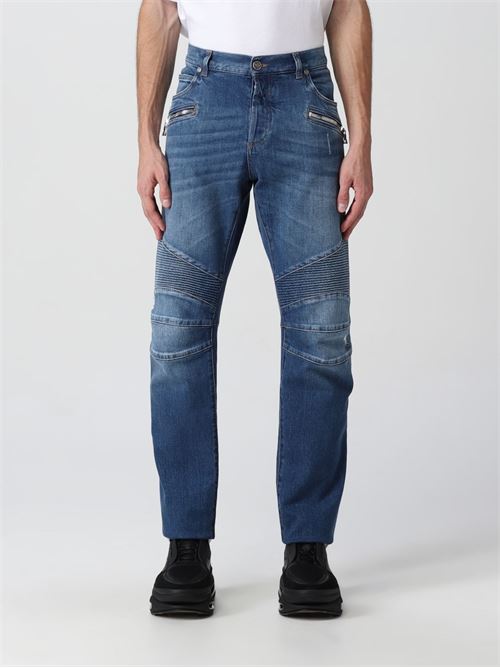 BALMAIN YH1MH005DB68-BLEU JEANS 6FF