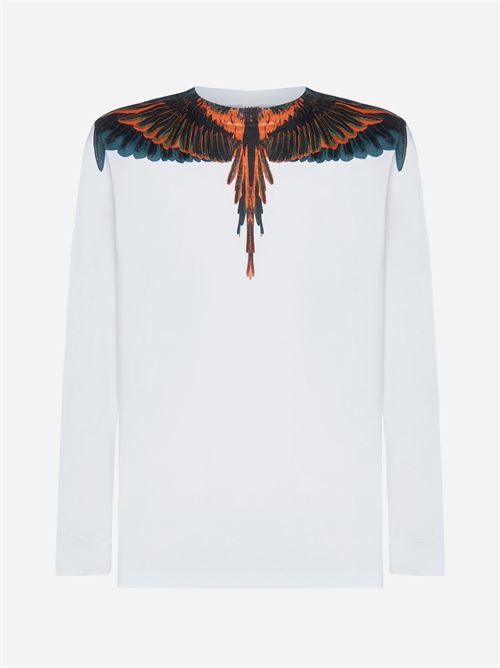 MARCELO BURLON COUNTY OF MILAN CMAB007F22JER001-0120-WHITE-ORANGE
