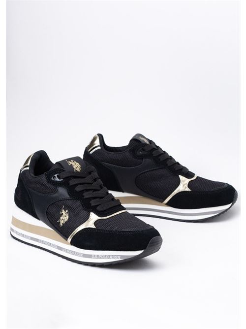 U.S. POLO ASSN SYLVI007W/3NS1/BLK-GOL01